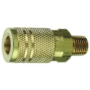 C21B Plews & Edelmann Coupler, Brass, 1/4" I/M, 1/4" MNPT ...